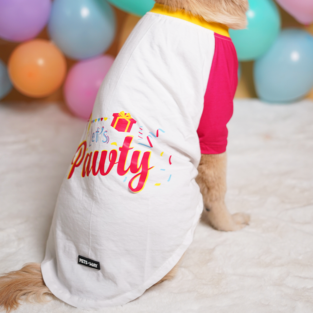 Birthday Dog T-Shirt - Magenta