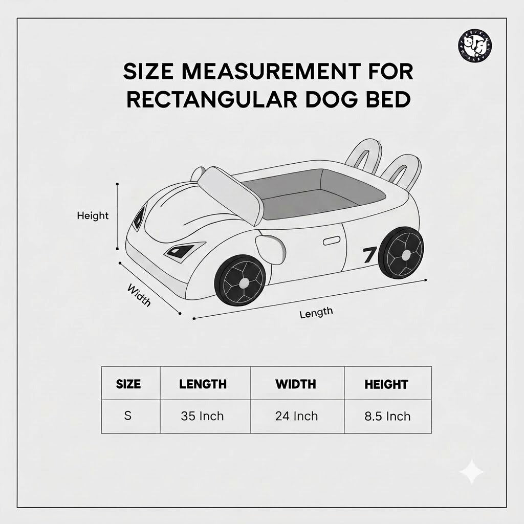 Paw-sche Sports Car Dog Bed