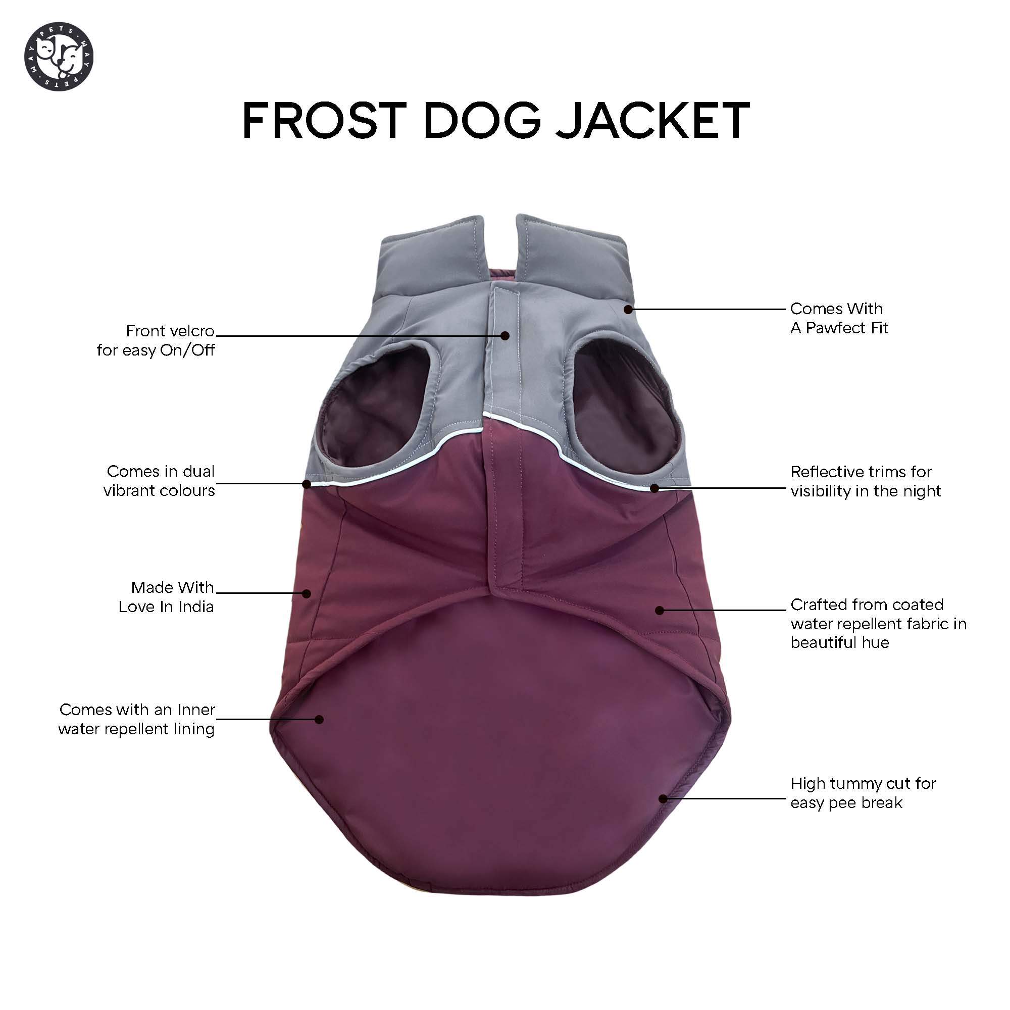 Crazy Frost- Wine Dog Jacket