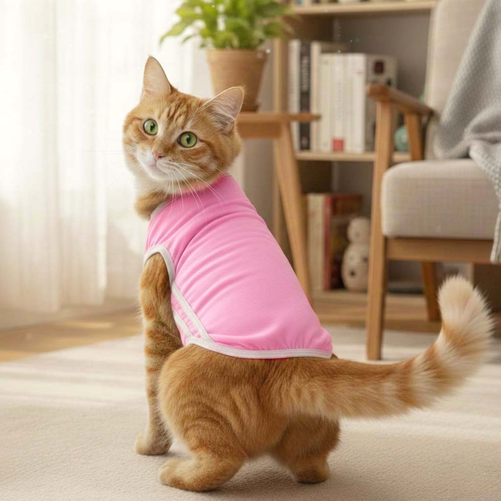 Dive In Stripes - Blush Cat TShirt