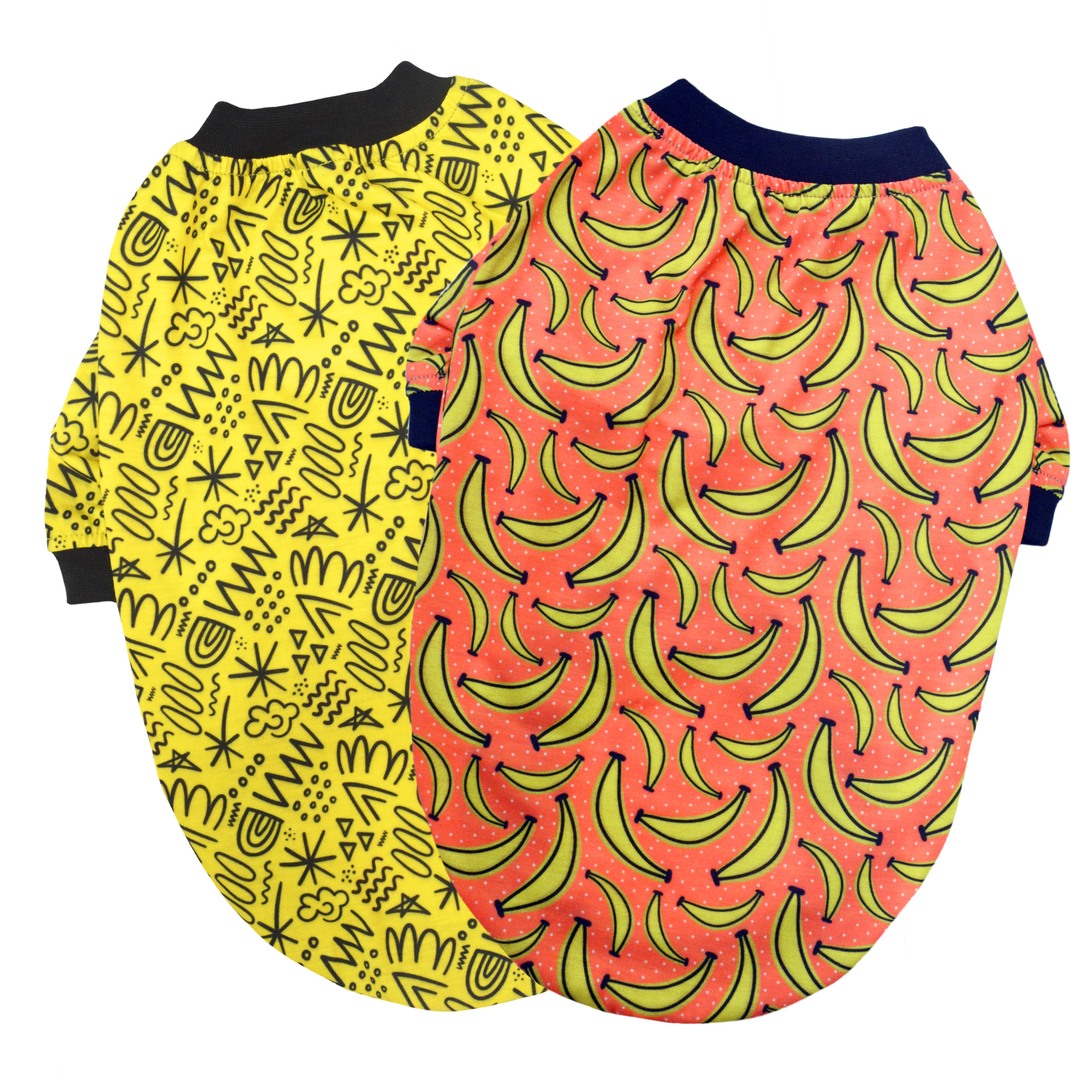 Banana Split - Printed Dog T Shirt Combo - Pack of 2