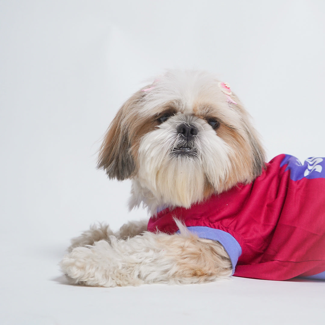 Magenta Dog T-Shirt - Sleeveless