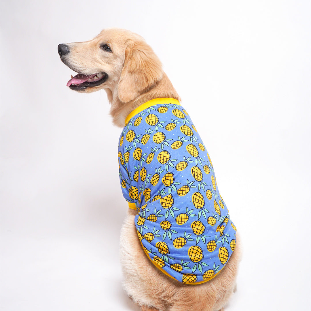 Pineapple Printed Dog T-Shirt