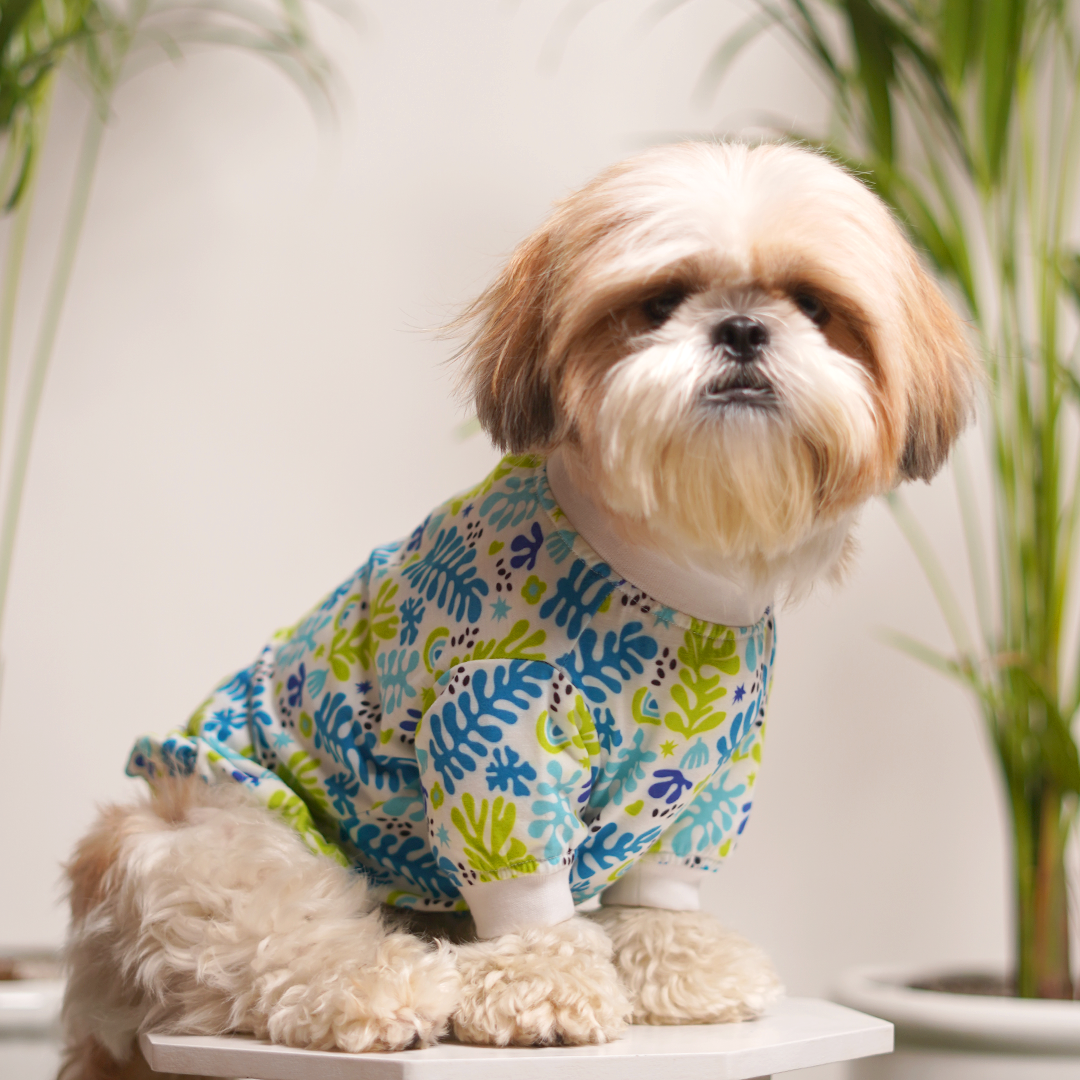 Fern Printed Dog T-Shirt