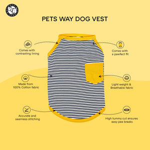 Fetch Dog Vest Combo - Pack of 3